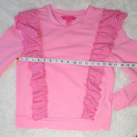 Lilly Pulitzer Deva Sweatshirt "Pink Shandy" - Picture 6 of 7